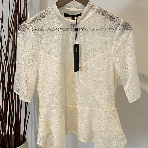 Sheer 3/4 sleeve blouse - Picture 2 of 4